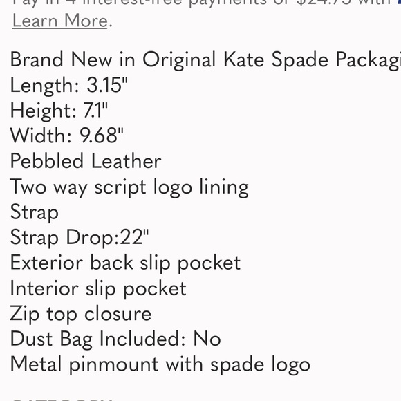 Kate Spade Crossbody purse , “blackberry “ burgendy - Picture 9 of 9